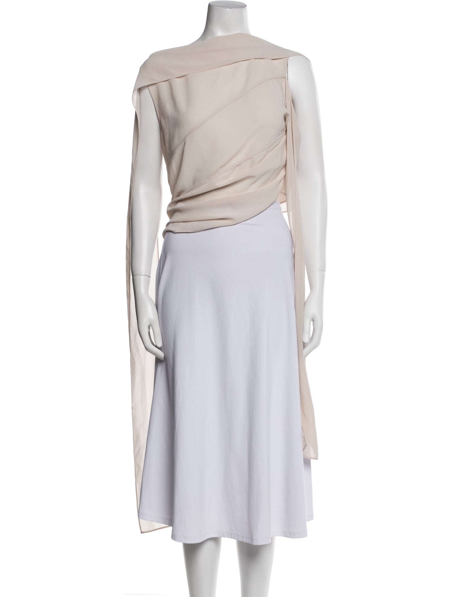 Acne Studios One-Shoulder Sleeveless Crop Top