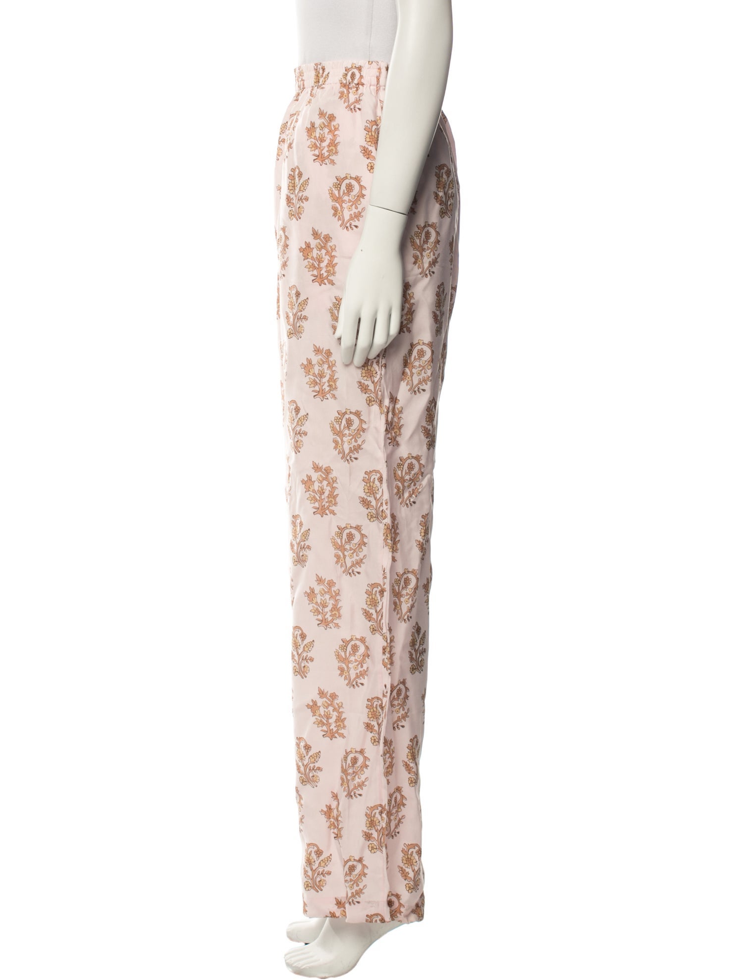 Acne Studios Floral Print Straight Leg Pants