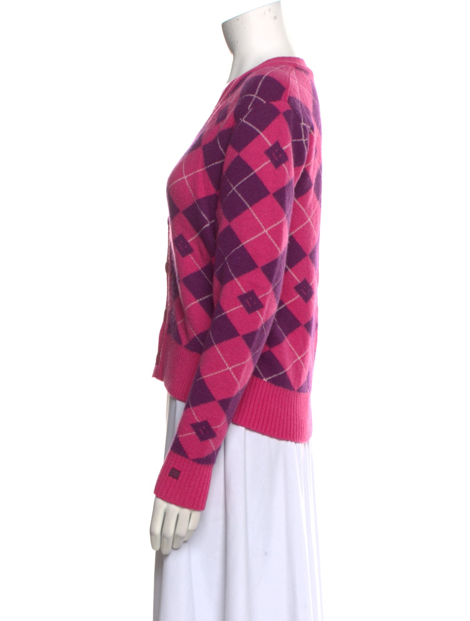 Acne Studios Wool Plaid Print Sweater