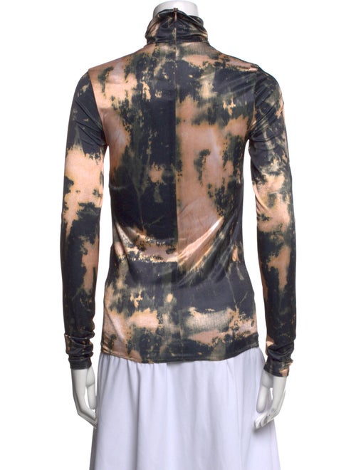 Acne Studios Tie-Dye Print Turtleneck Top