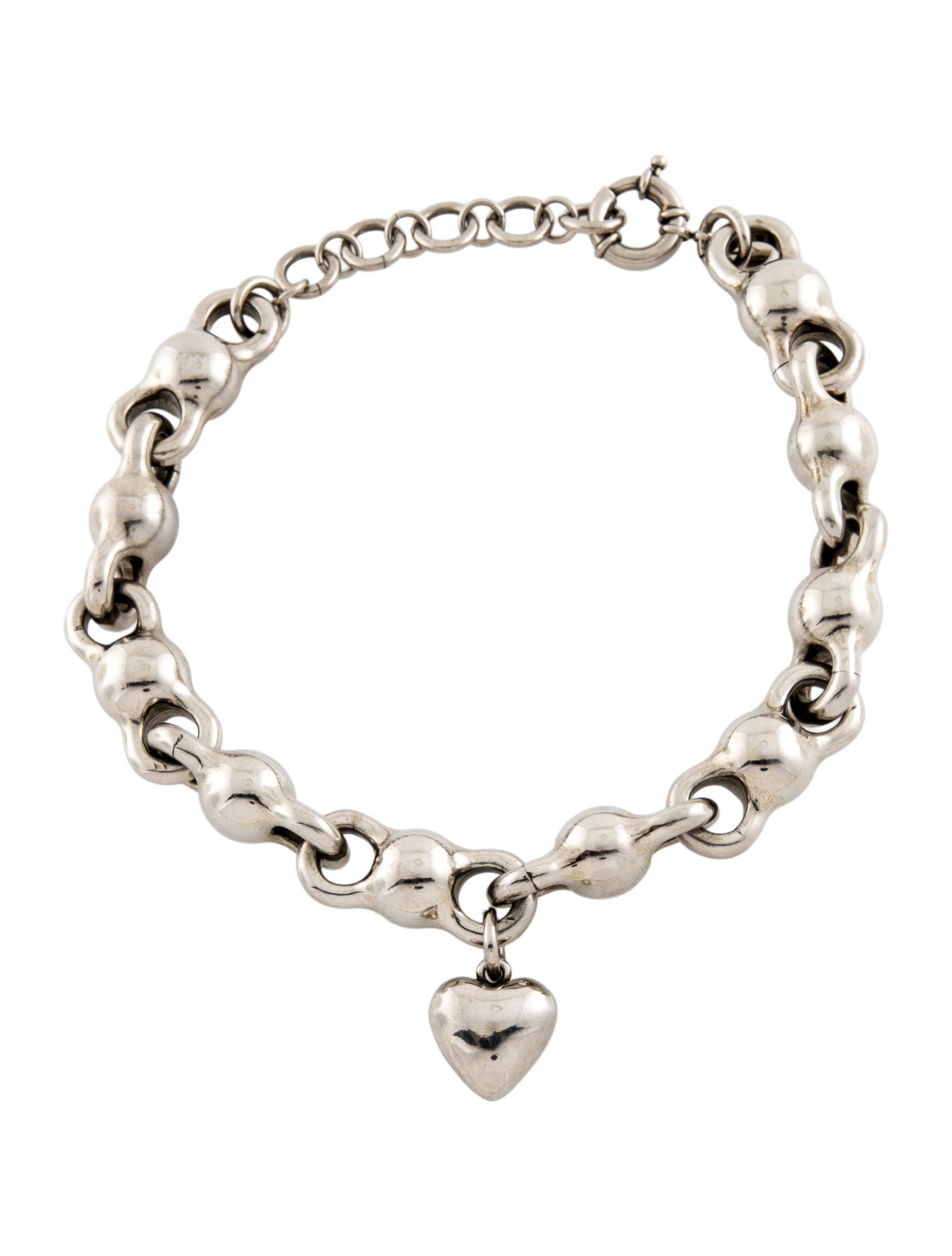 Acne Studios Heart Charm Pendant Necklace