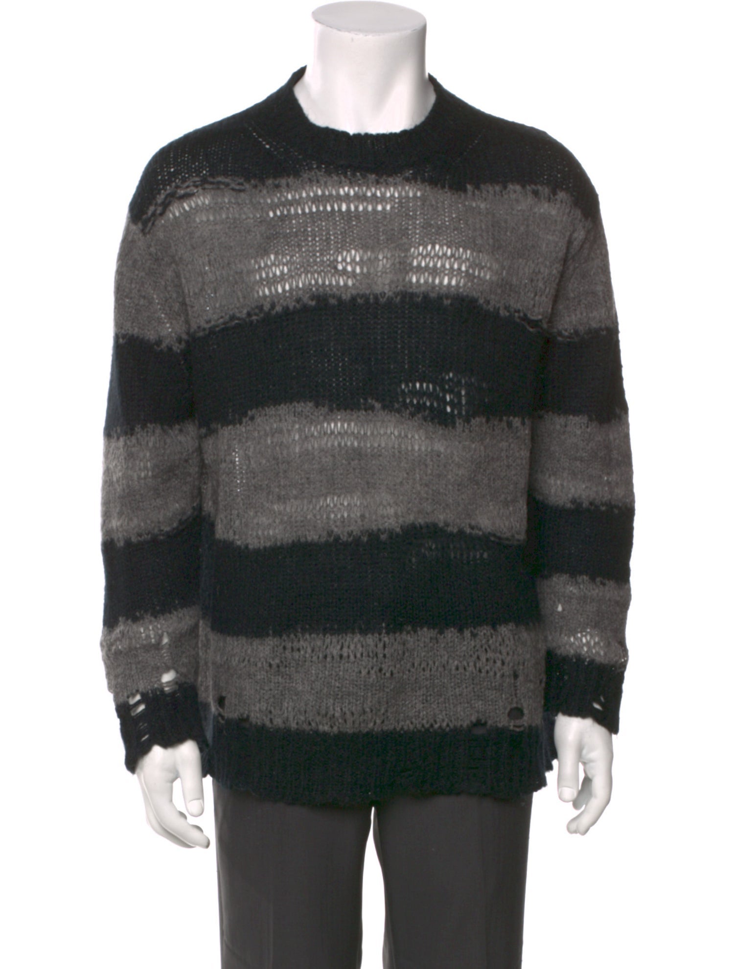 Acne Studios Striped Crew Neck Pullover