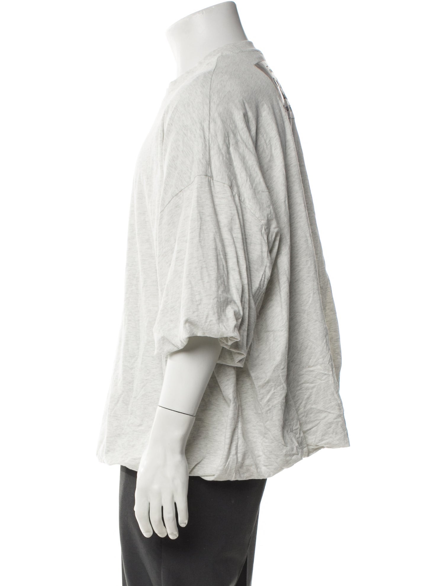 Acne Studios Crew Neck Three-Quarter Sleeve T-Shirt