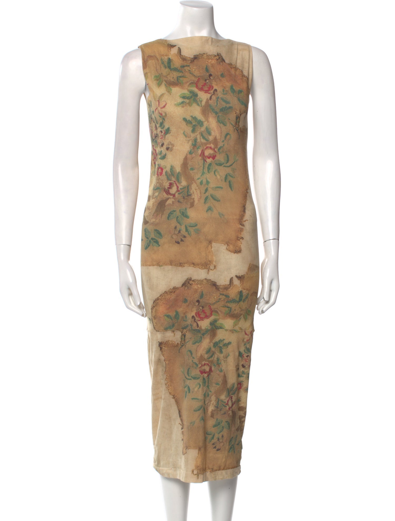 Acne Studios Floral Print Midi Length Dress