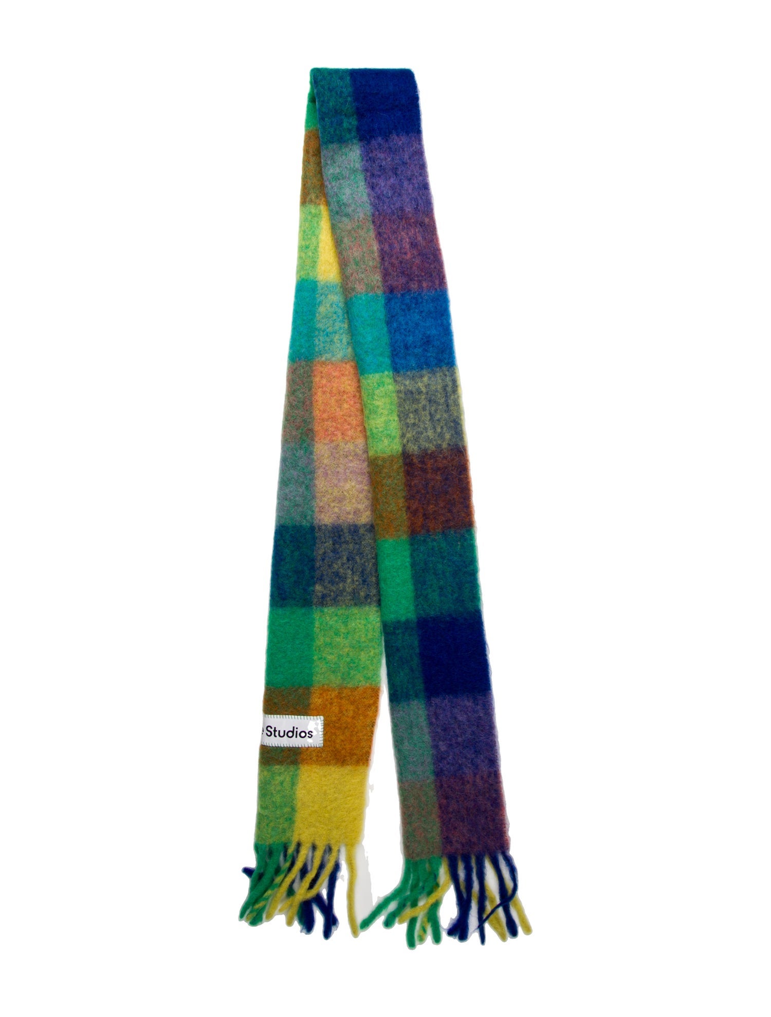 Acne Studios Plaid Print Scarf