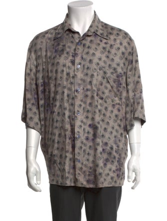 Acne Studios Printed Three-Quarter Sleeve Shirt