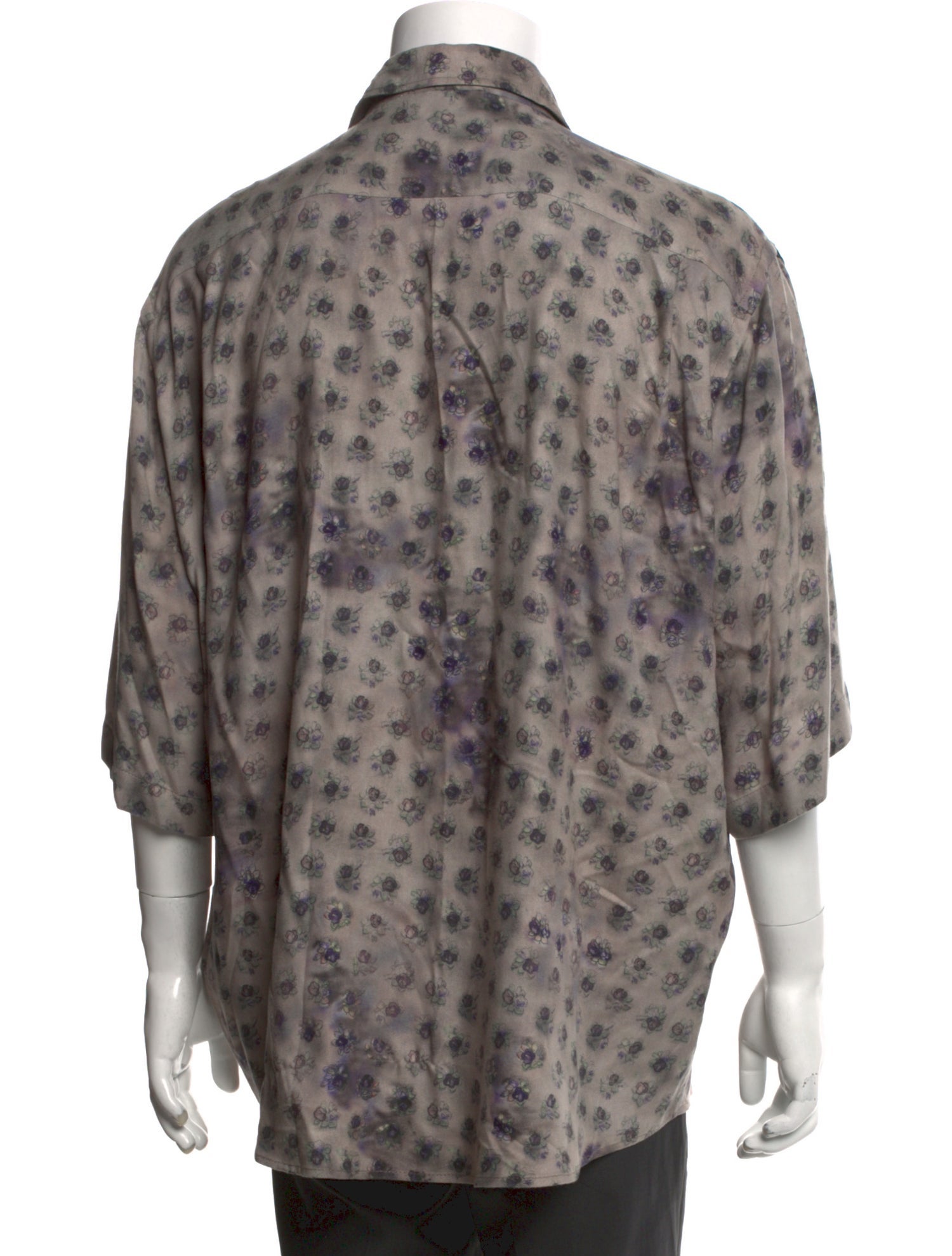 Acne Studios Printed Three-Quarter Sleeve Shirt