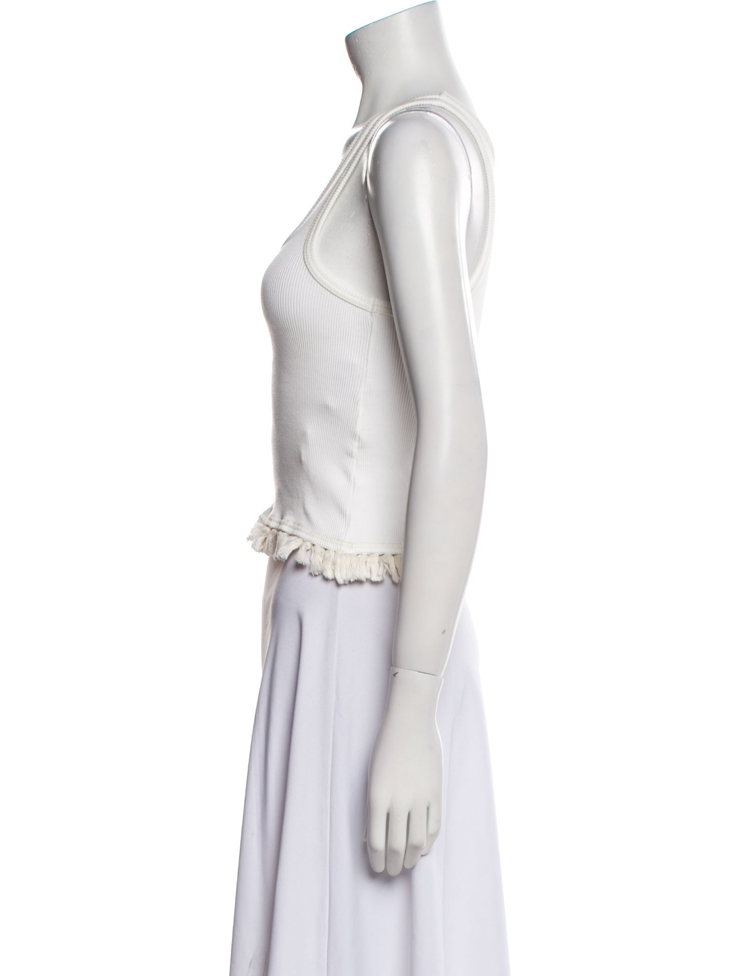 Acne Studios Scoop Neck Sleeveless Crop Top