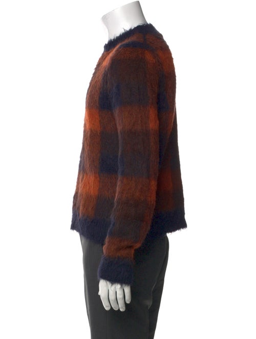 Acne Studios Plaid Print Crew Neck Pullover