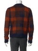 Acne Studios Plaid Print Crew Neck Pullover