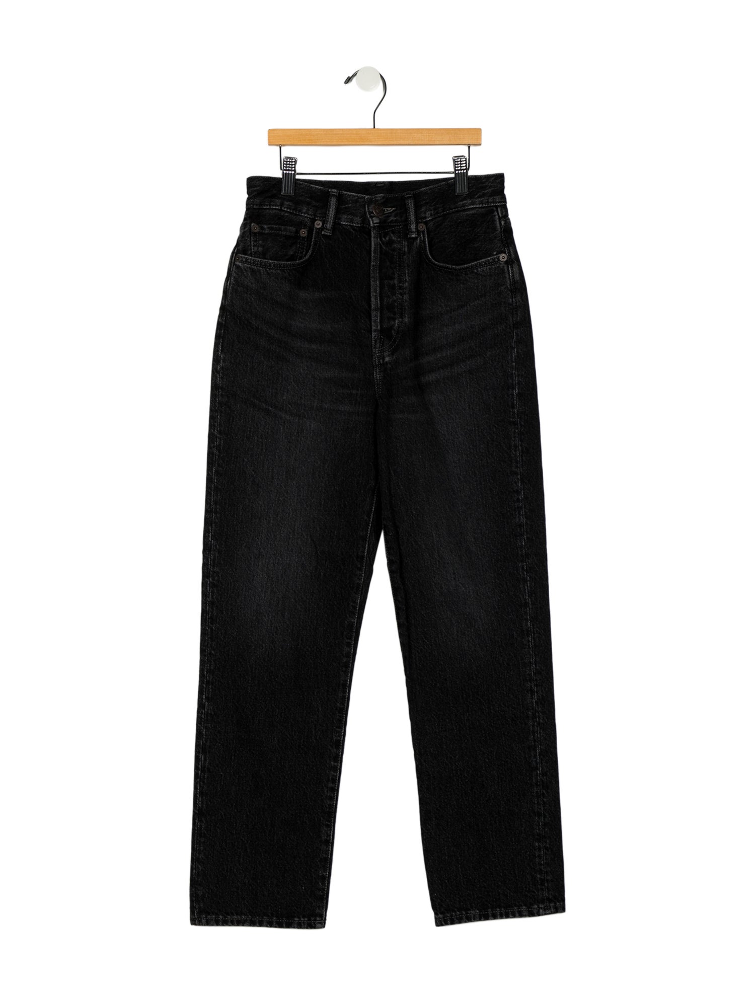 Acne Studios High-Rise Straight Leg Jeans