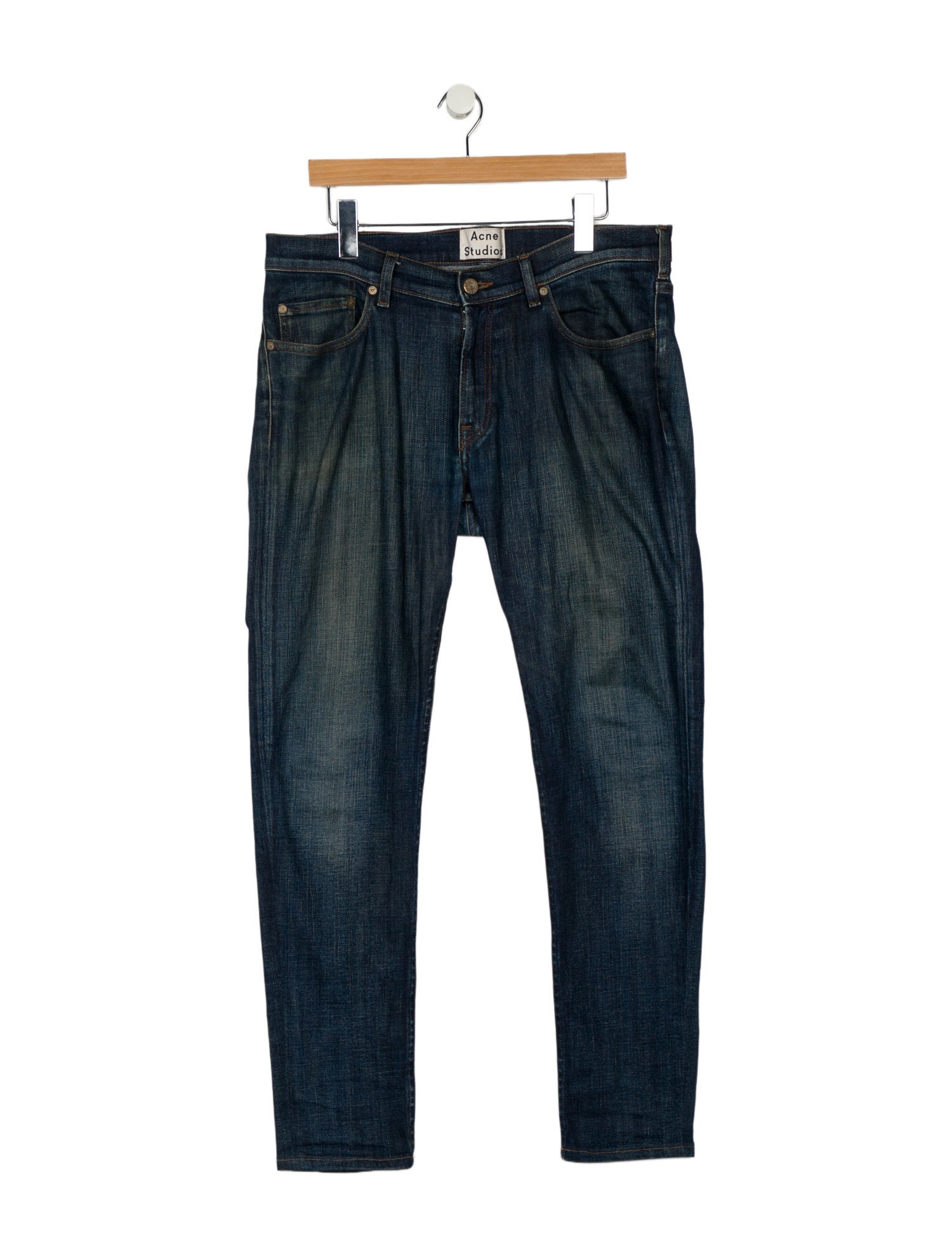 Acne Studios Mid-Rise Straight Leg Jeans