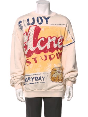 Acne Studios Printed Crew Neck Pullover
