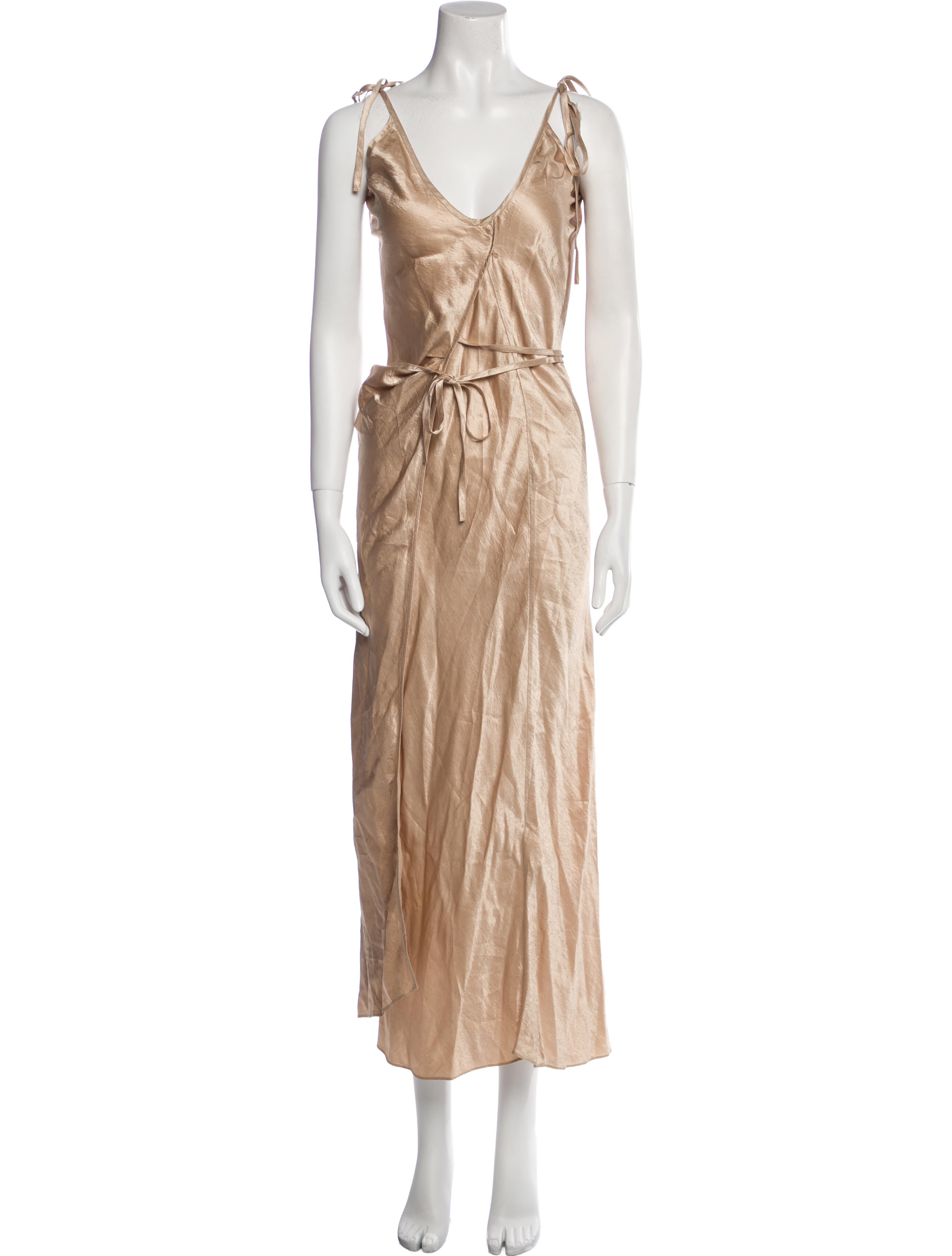 Acne Studios V-Neck Long Dress