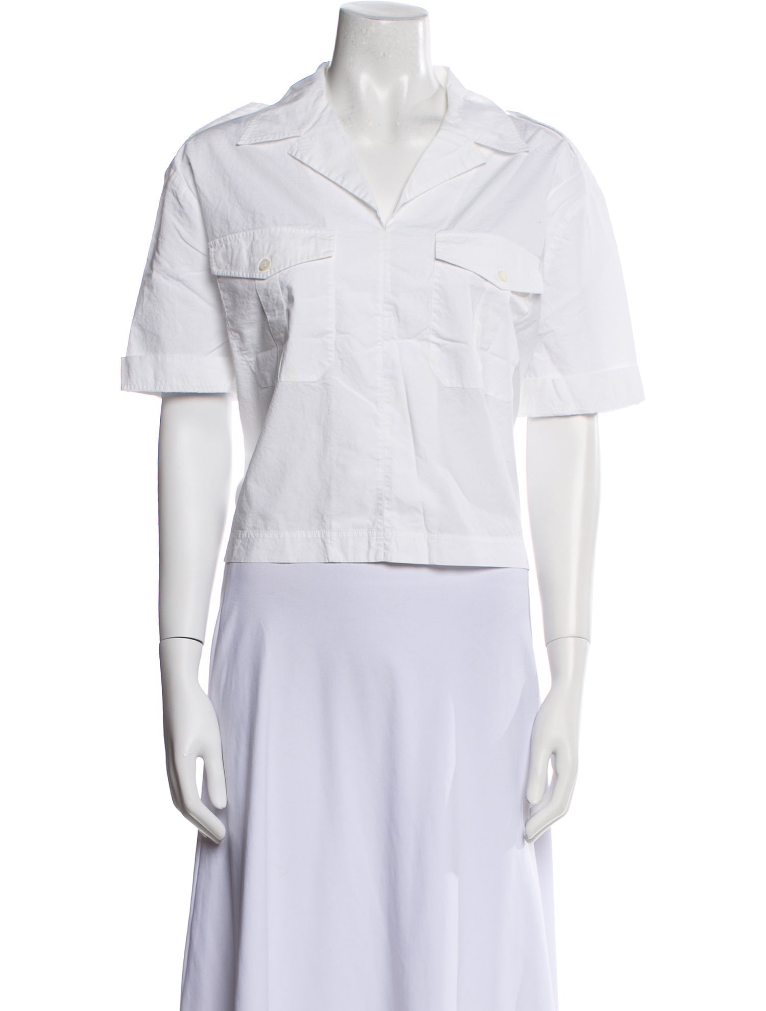 Acne Studios Short Sleeve Button-Up Top