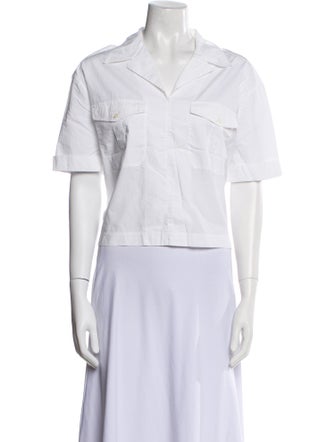 Acne Studios Short Sleeve Button-Up Top