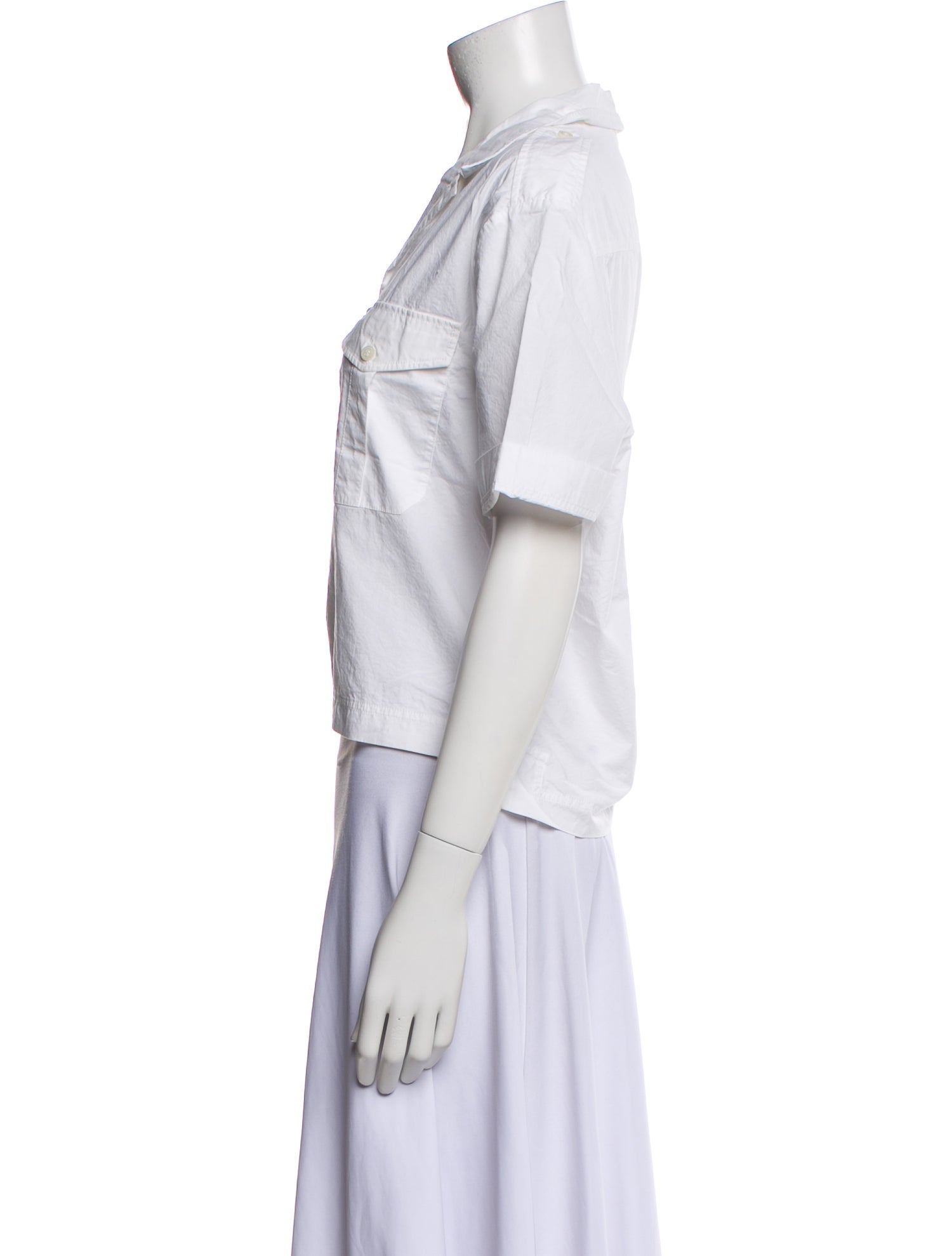 Acne Studios Short Sleeve Button-Up Top