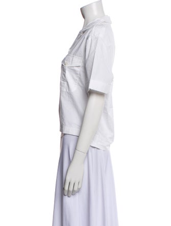 Acne Studios Short Sleeve Button-Up Top