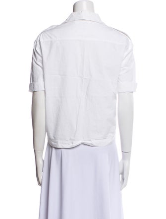 Acne Studios Short Sleeve Button-Up Top