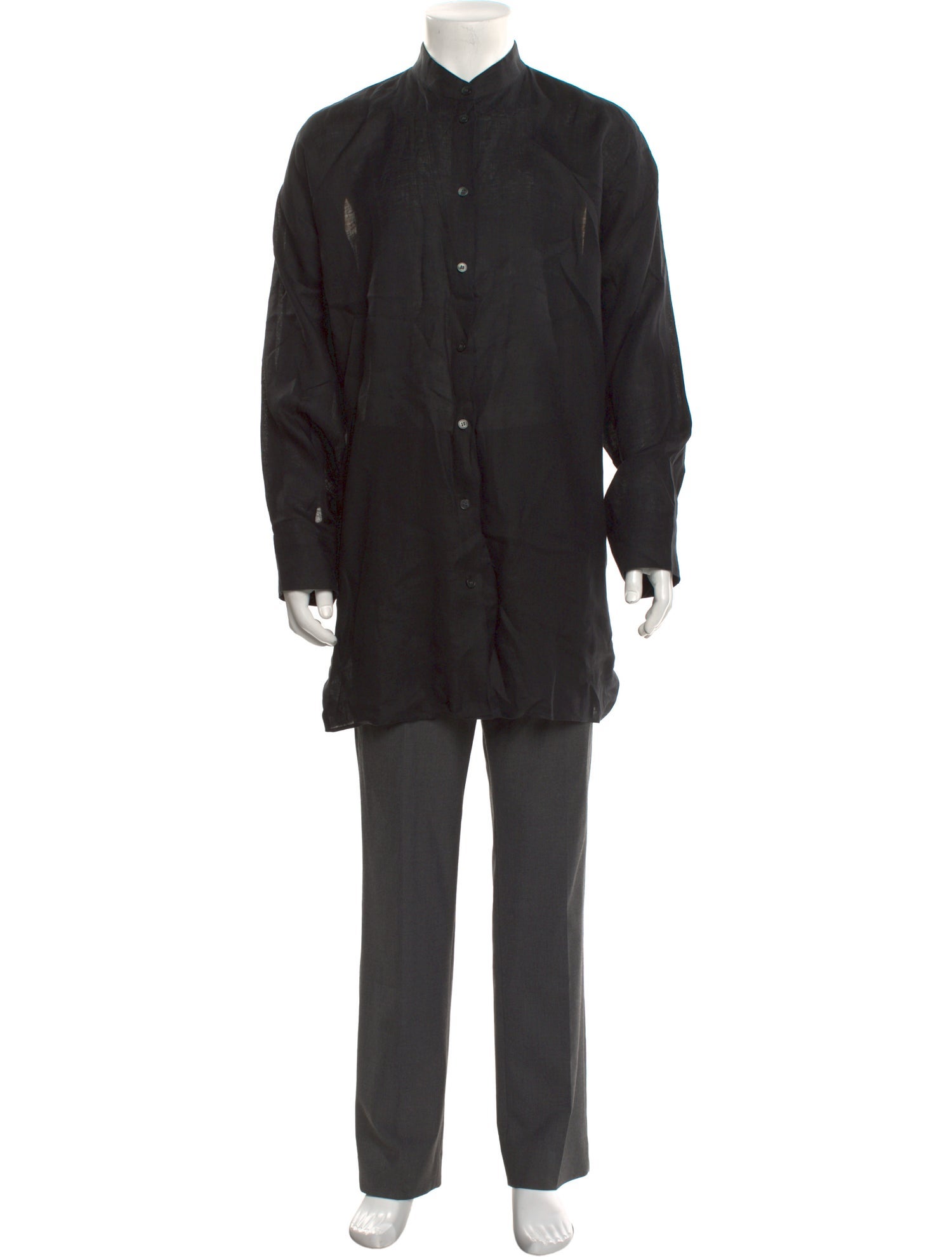 Acne Studios Linen Long Sleeve Shirt