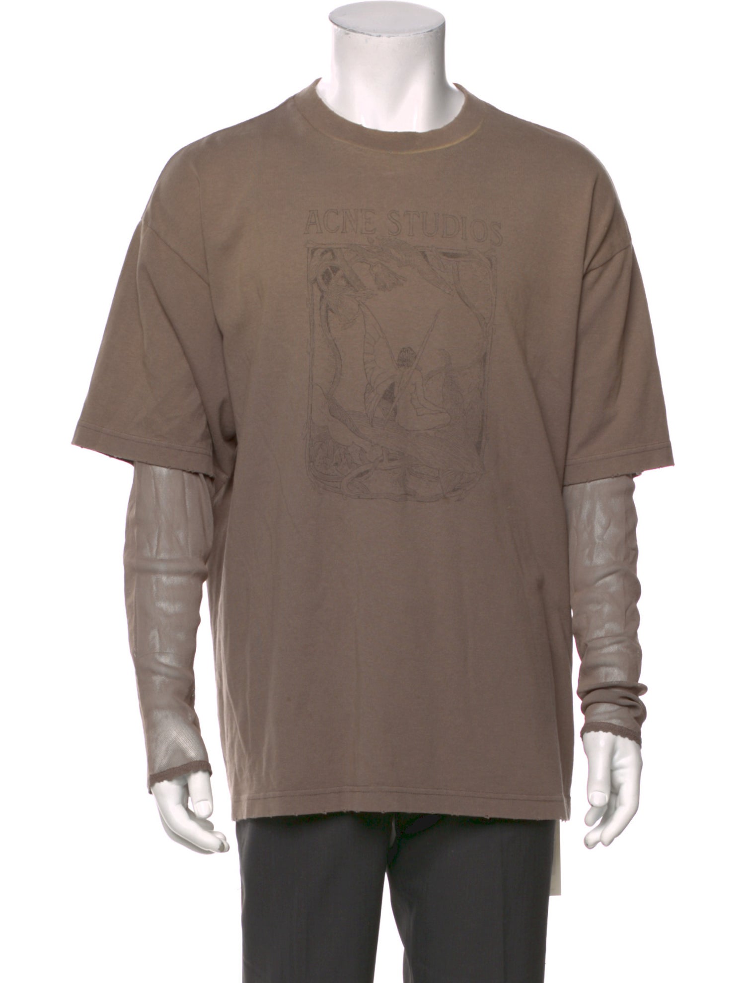 Acne Studios Crew Neck Long Sleeve T-Shirt