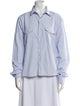 Acne Studios Striped Long Sleeve Button-Up Top