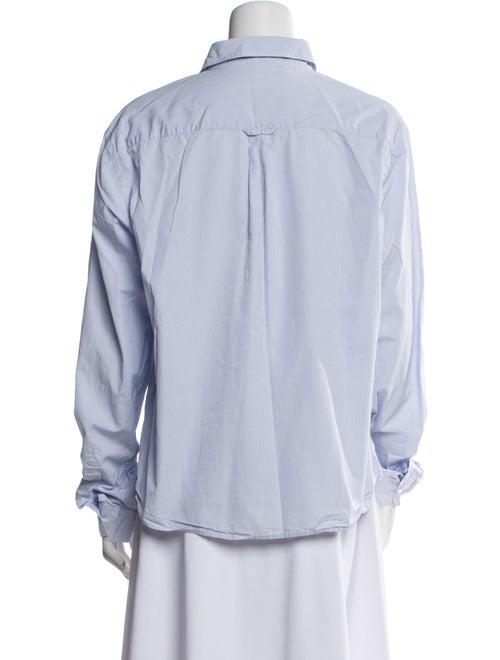 Acne Studios Striped Long Sleeve Button-Up Top