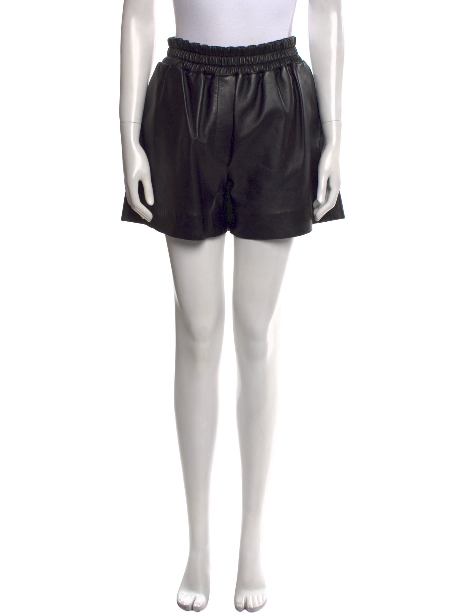 Acne Studios Lamb Leather Mini Shorts