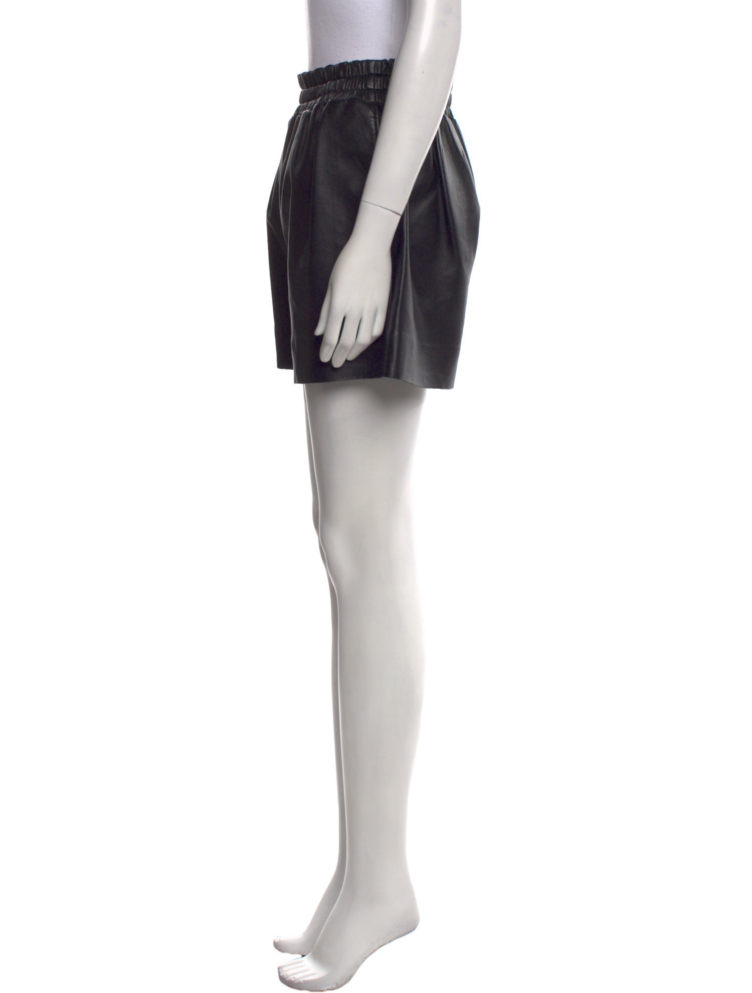 Acne Studios Lamb Leather Mini Shorts