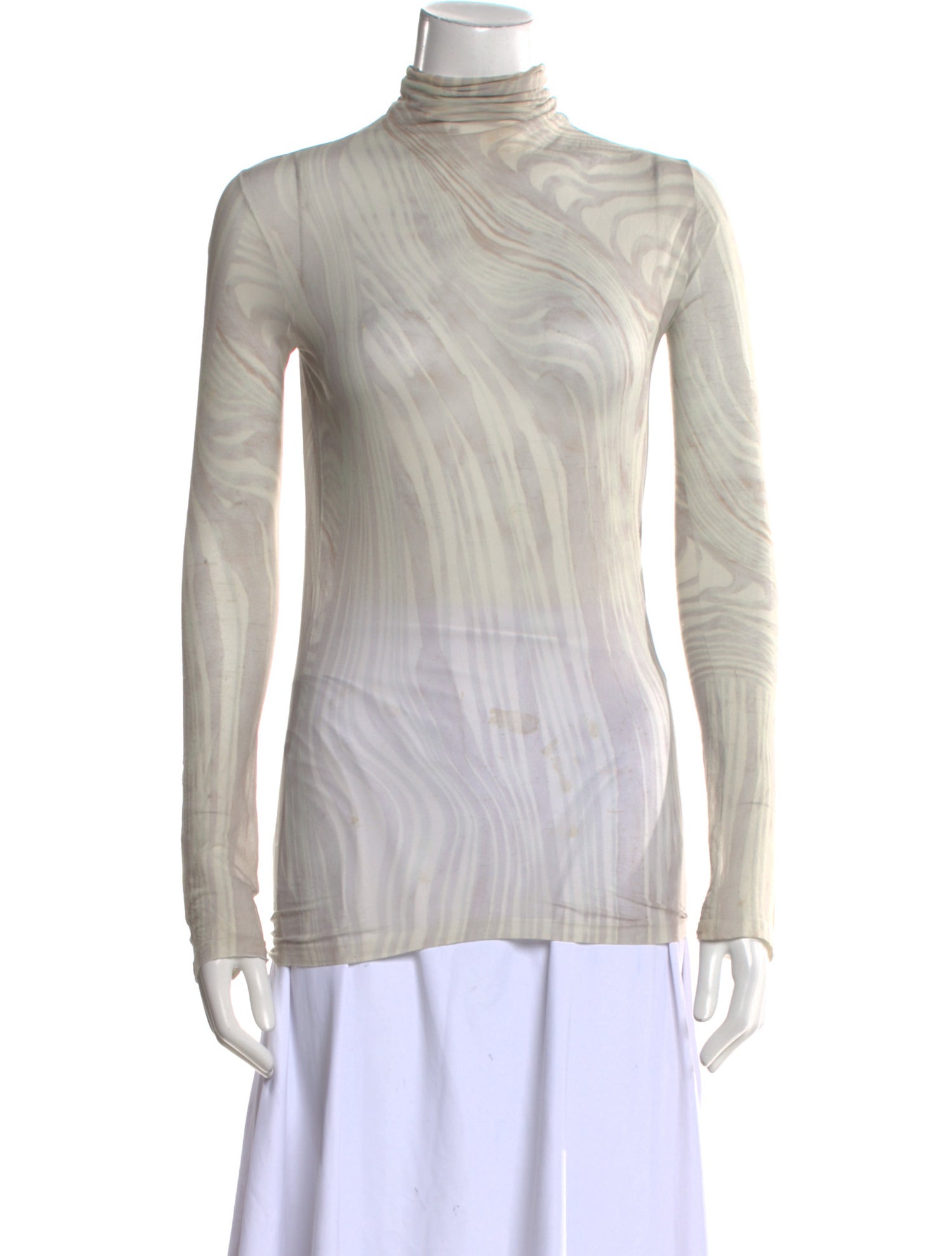 Acne Studios Printed Turtleneck Top