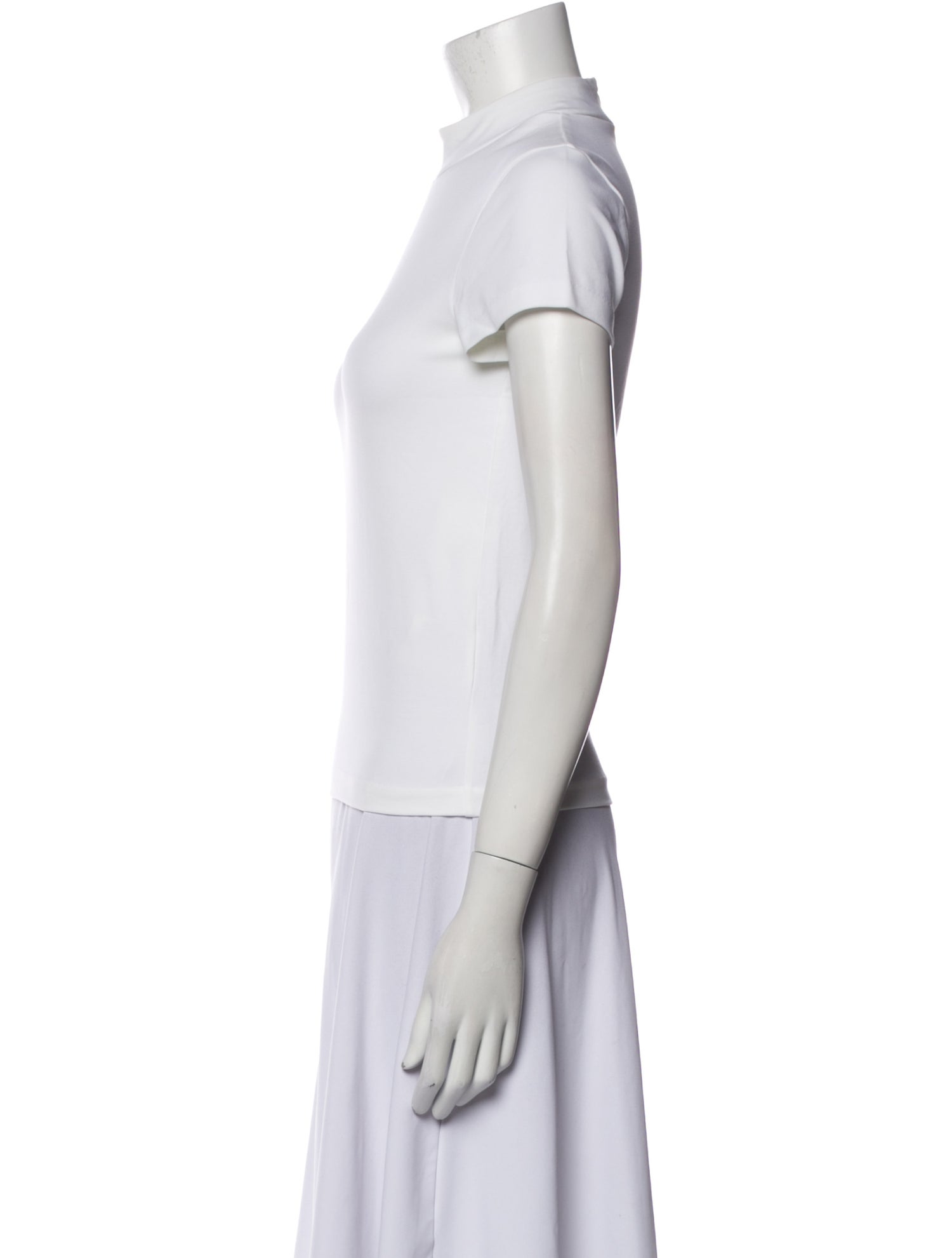 Acne Studios Mock Neck Short Sleeve T-Shirt