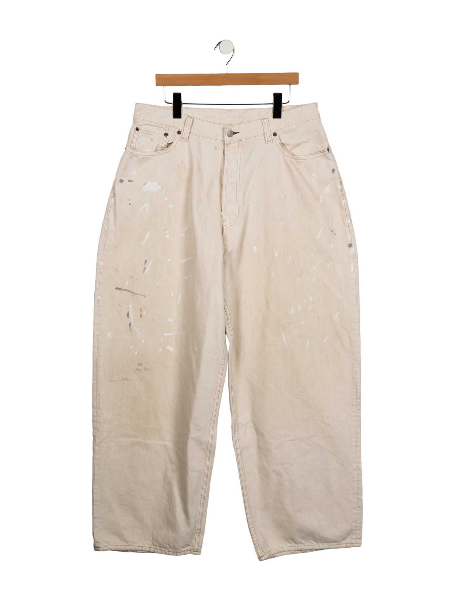 Acne Studios Paint Splatter Straight-Leg Jeans w/ Tags