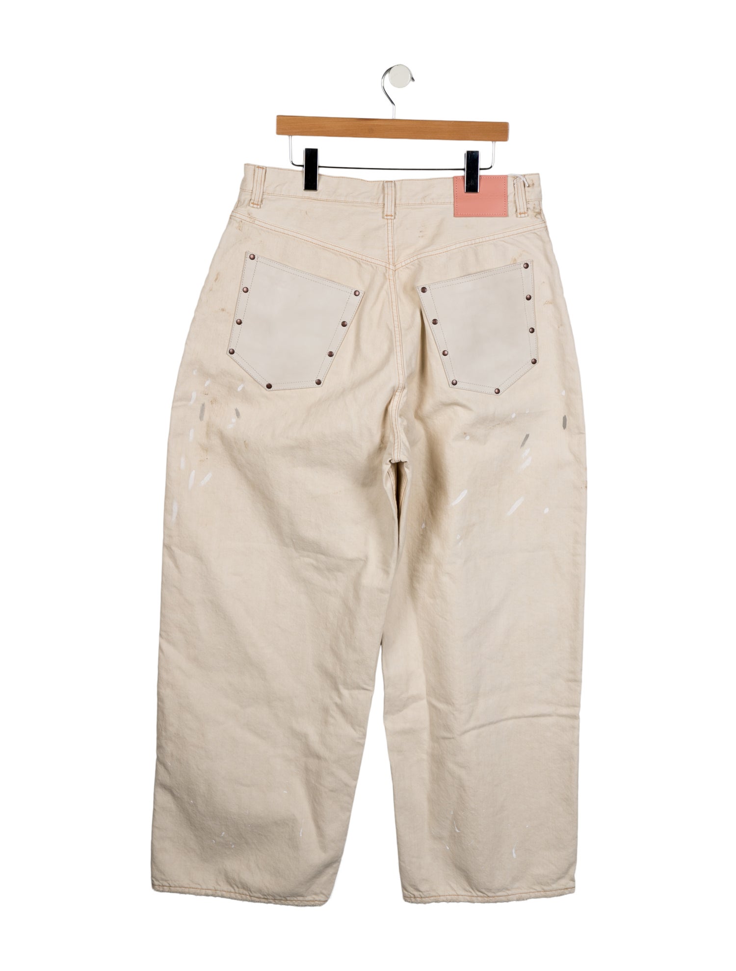 Acne Studios Paint Splatter Straight-Leg Jeans w/ Tags