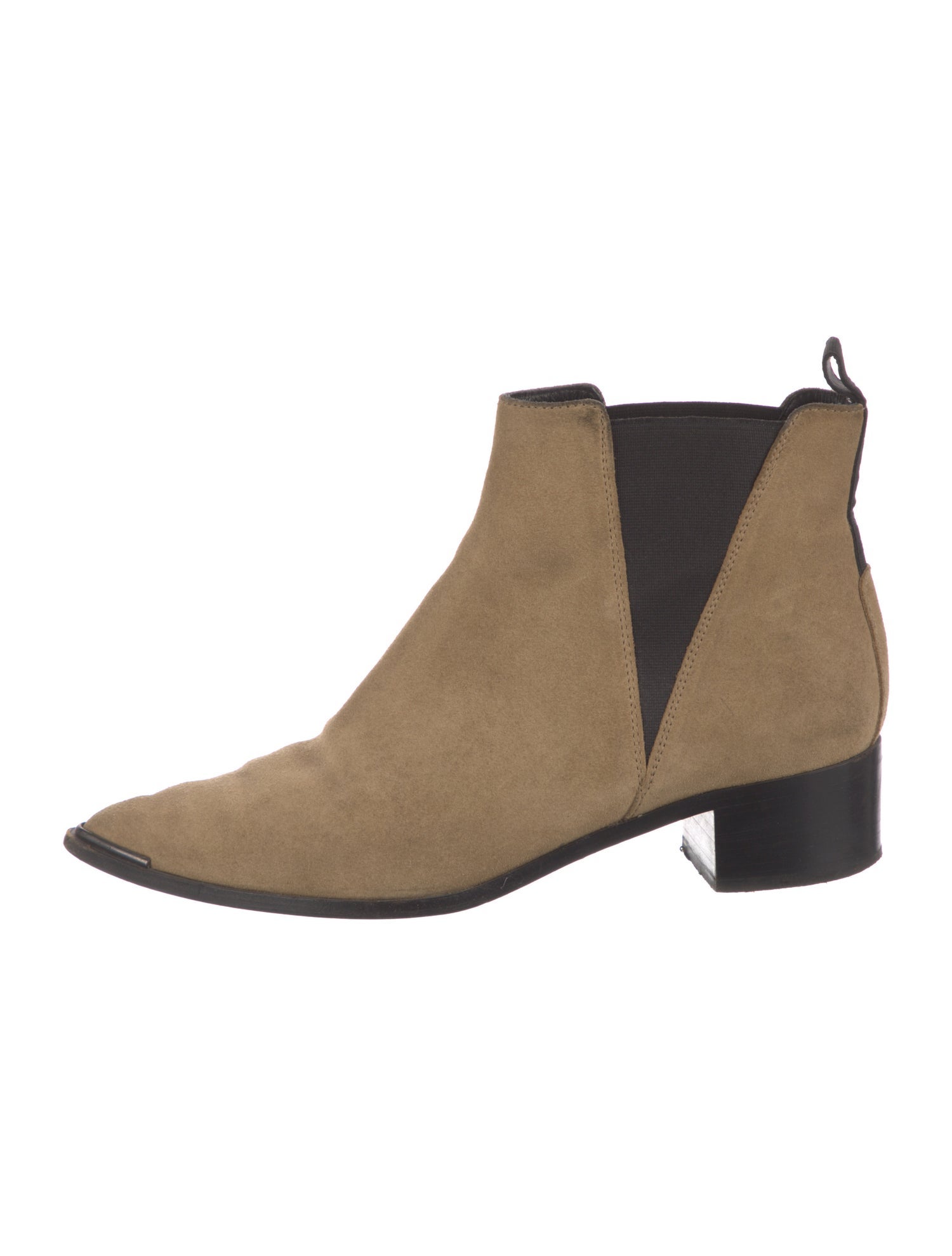 Acne Studios Suede Colorblock Pattern Chelsea Boots