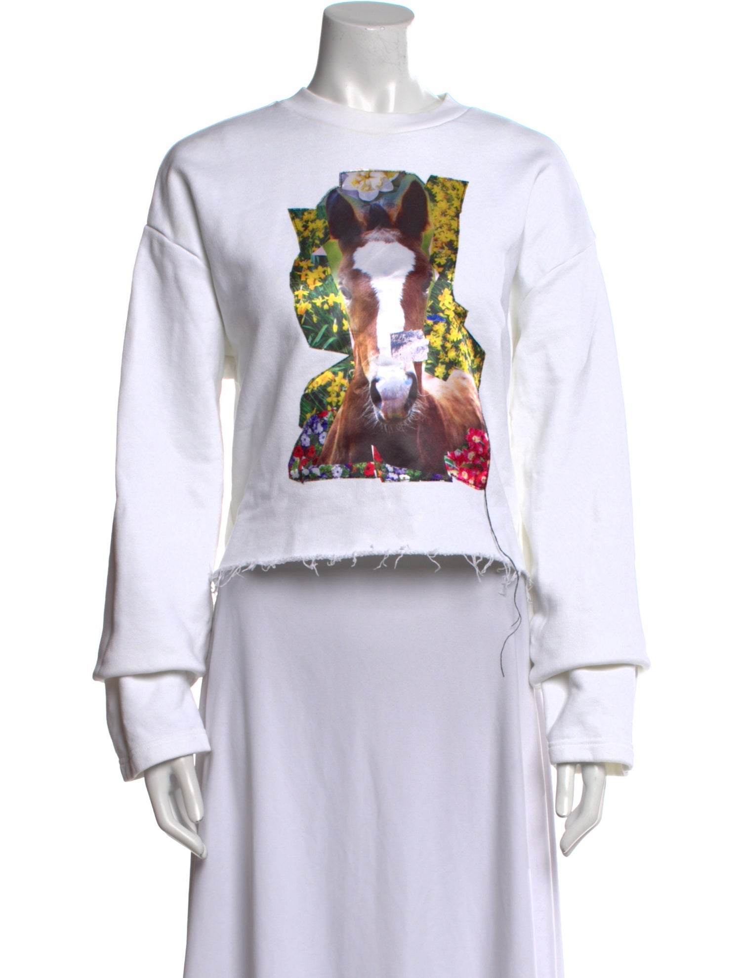 Acne Studios Graphic Print Crew Neck Sweatshirt