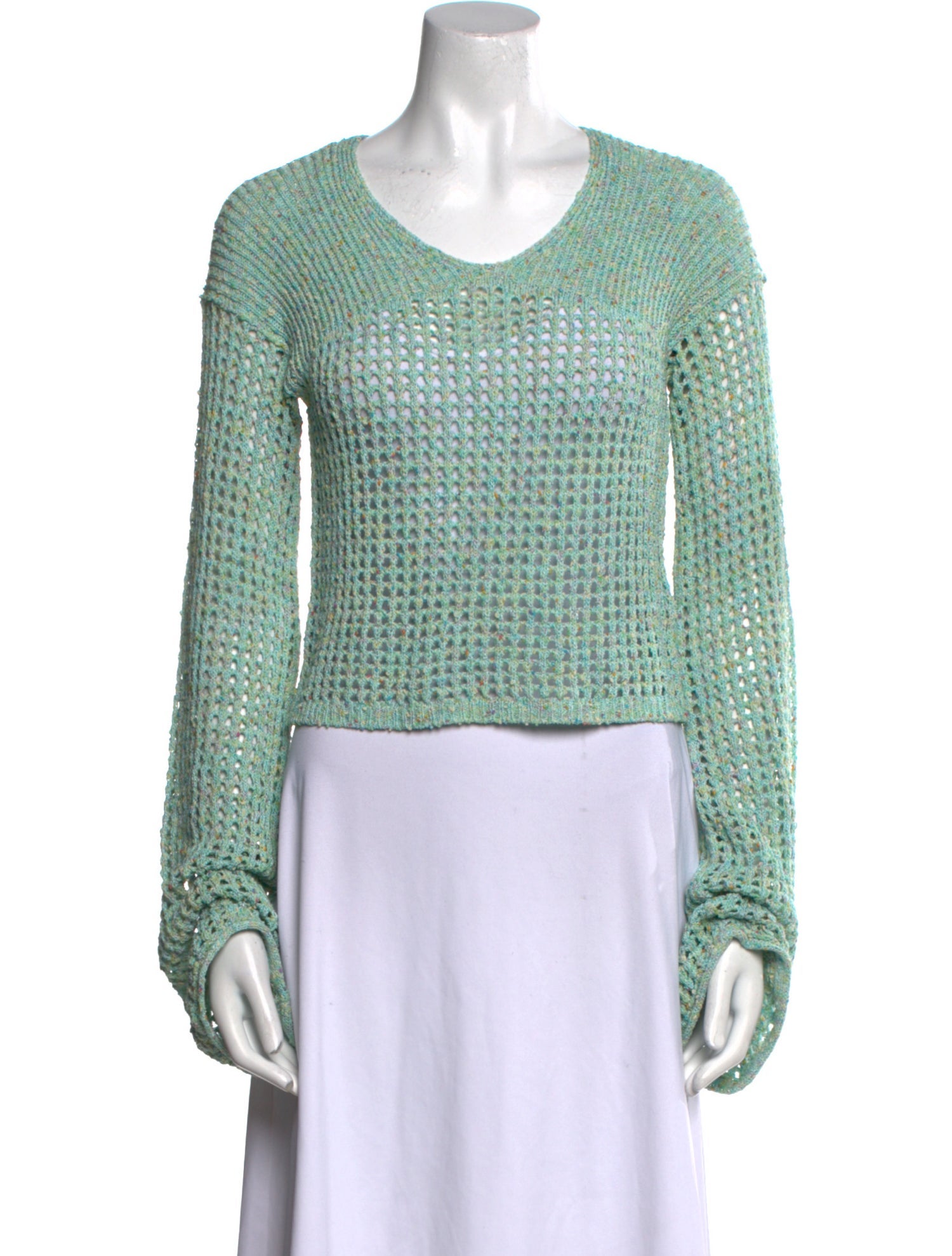 Acne Studios Patterned Scoop Neck Crop Top w/ Tags