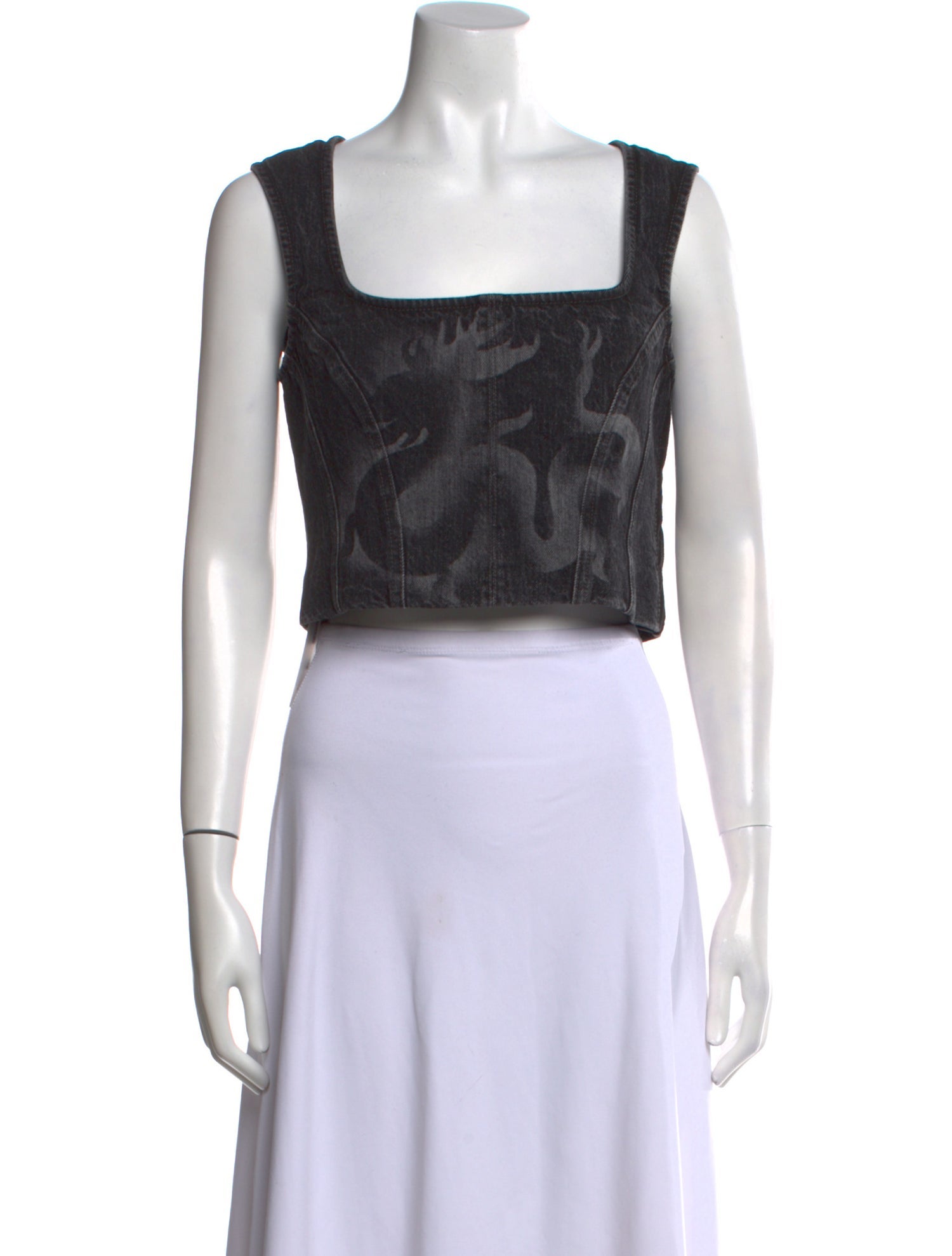 Acne Studios Square Neckline Sleeveless Crop Top w/ Tags