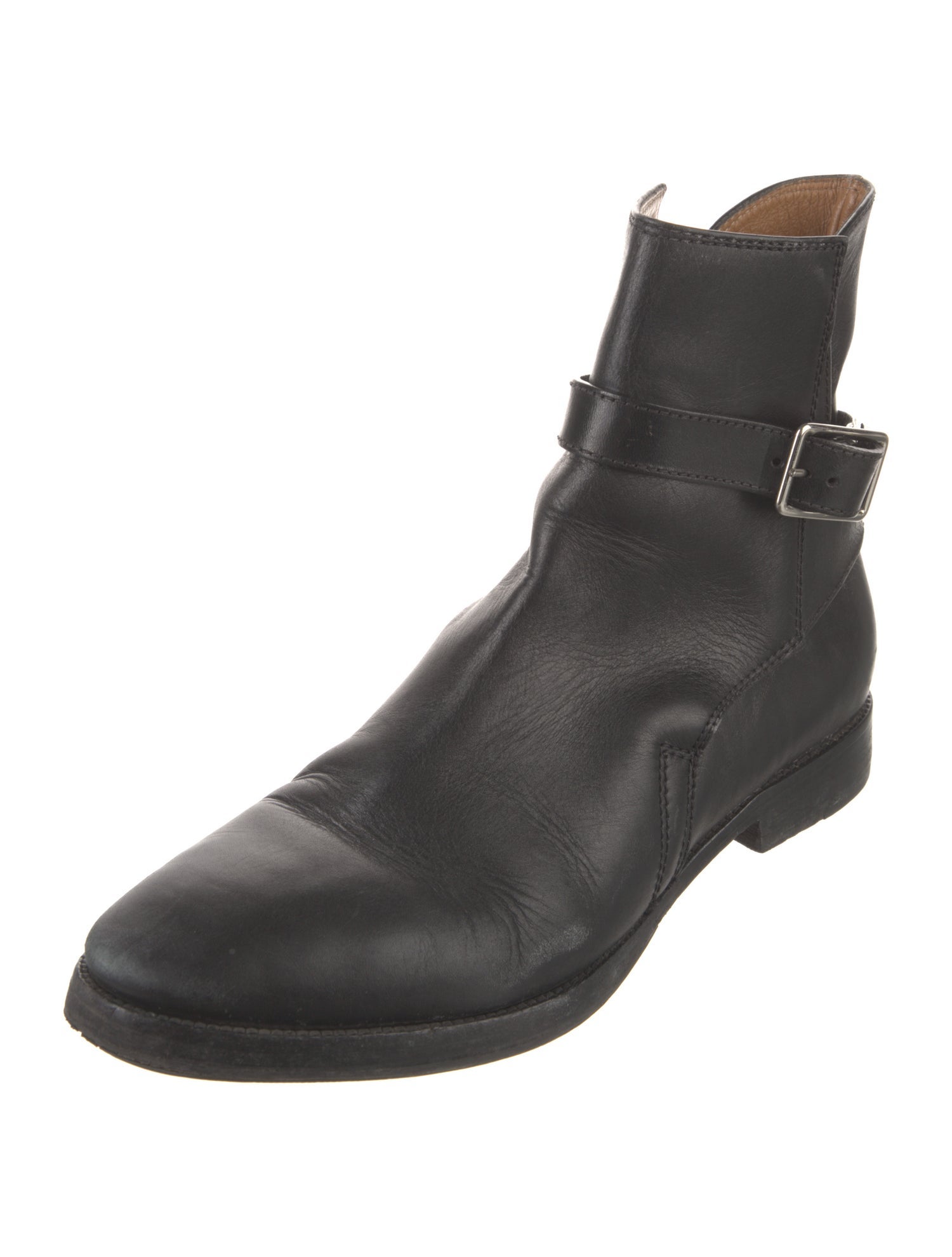 Acne Studios Leather Moto Boots
