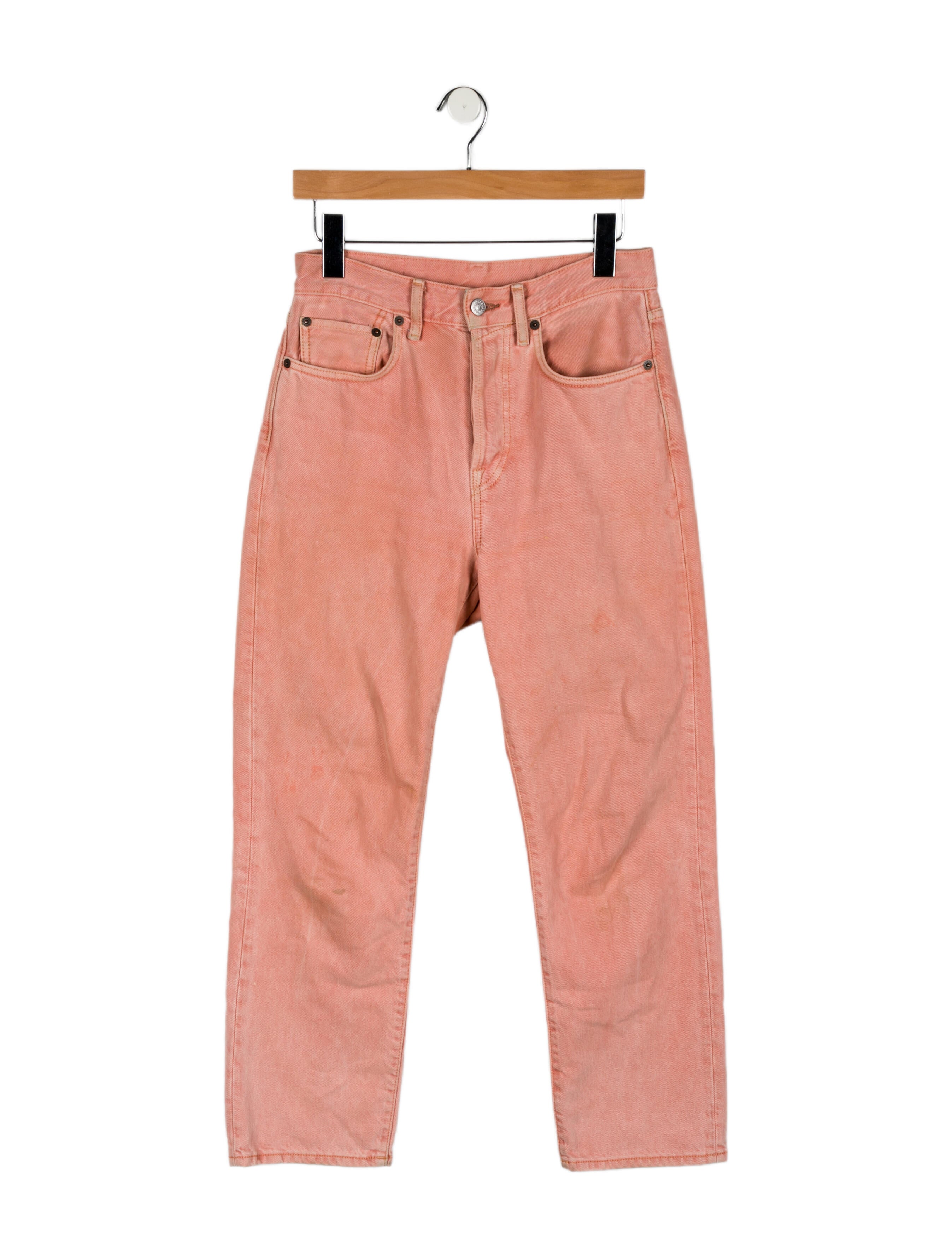 Acne Studios High-Rise Straight Leg Jeans