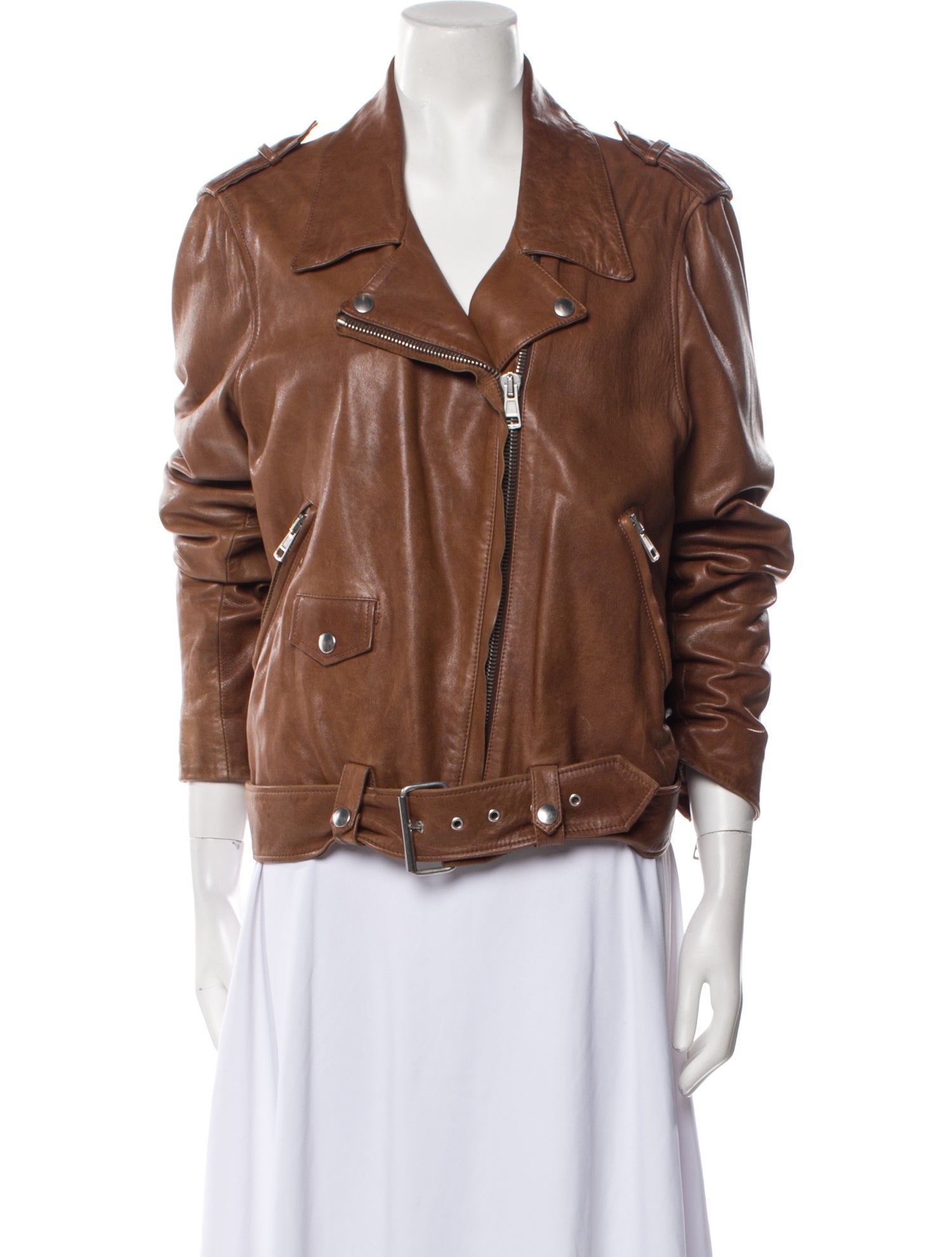 Acne Studios Lamb Leather Biker Jacket