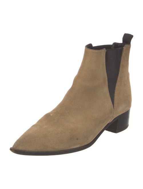 Acne Studios Suede Colorblock Pattern Chelsea Boots