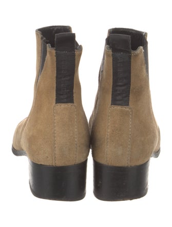 Acne Studios Suede Colorblock Pattern Chelsea Boots