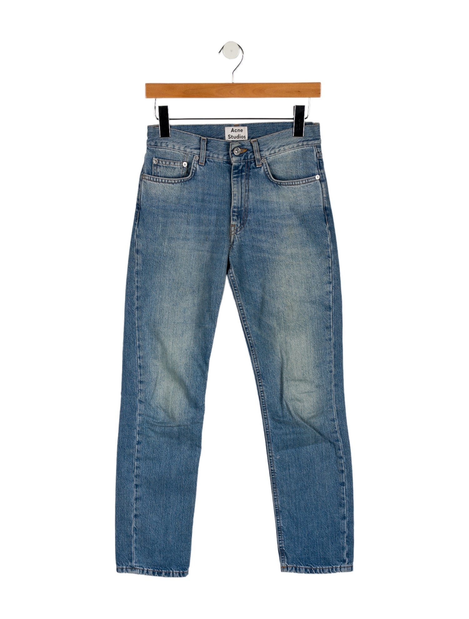 Acne Studios Mid-Rise Straight Leg Jeans
