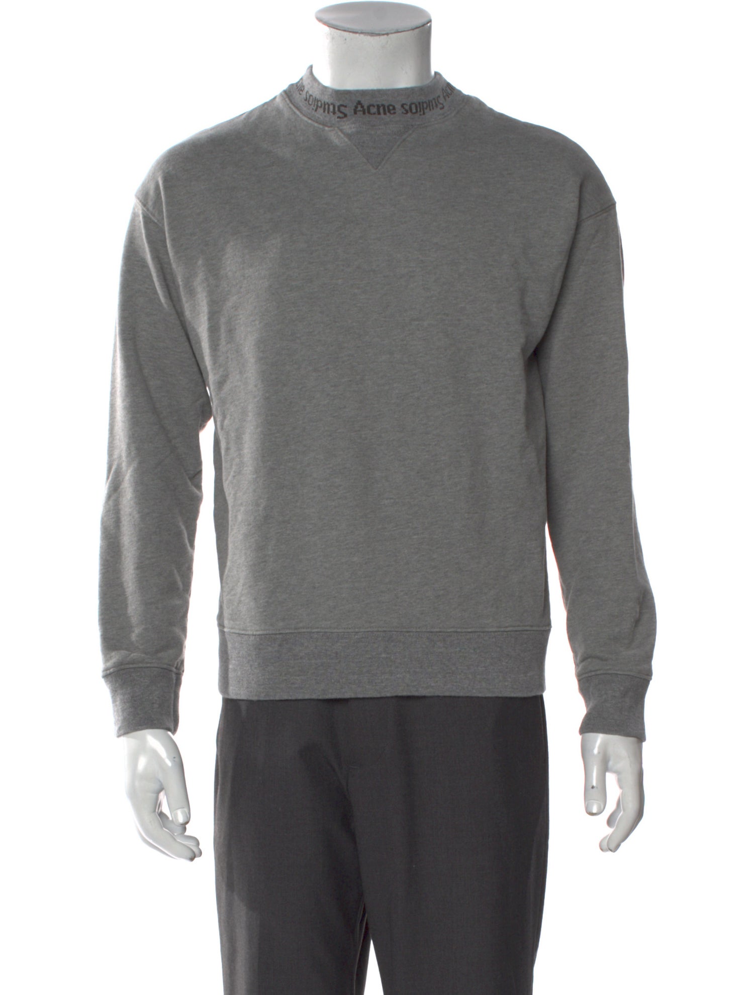 Acne Studios Mock Neck Long Sleeve Sweatshirt