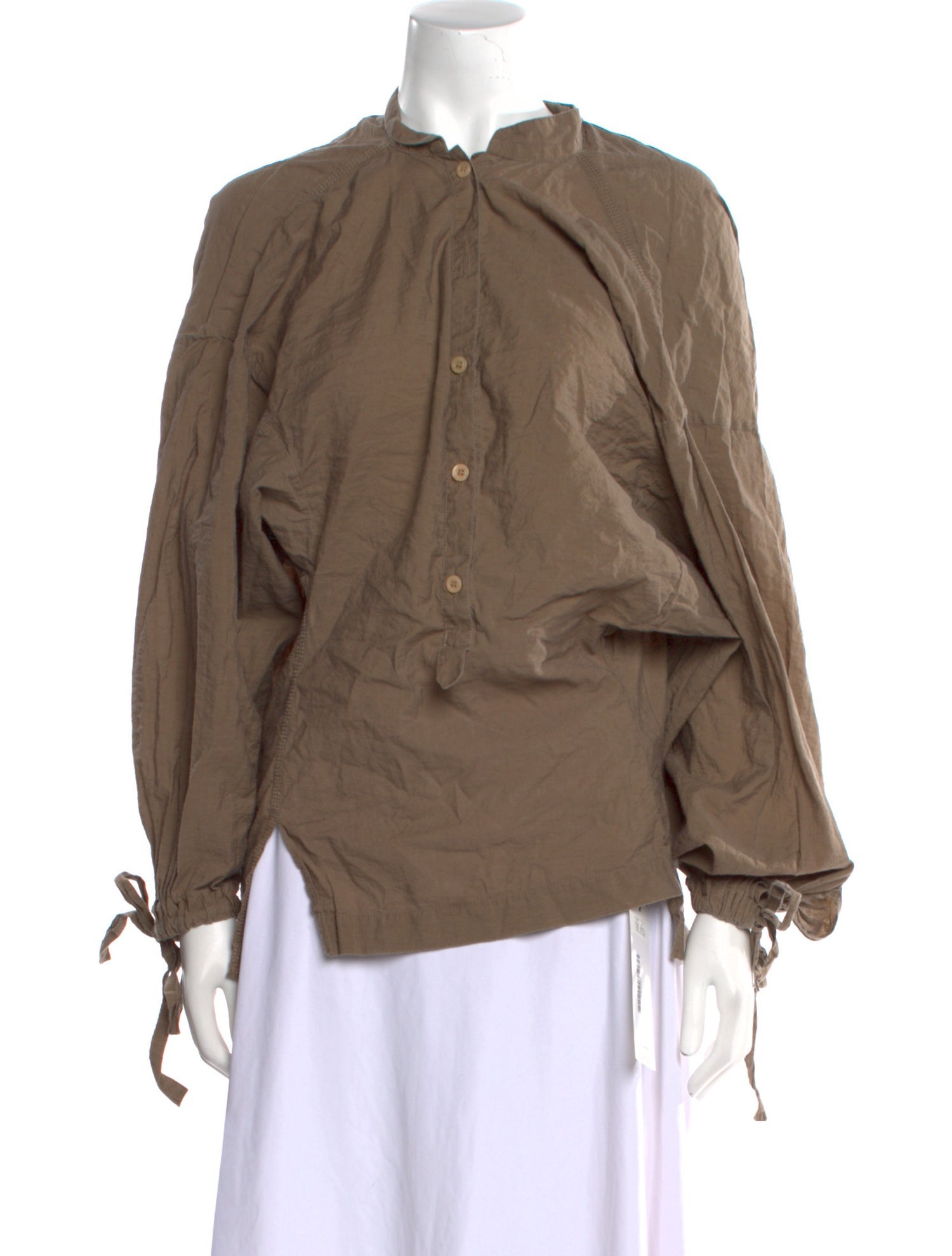 Acne Studios Mock Neck Long Sleeve Blouse