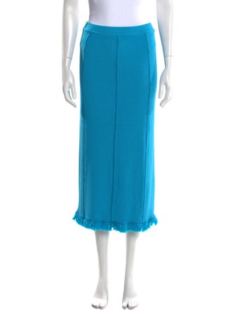 Acne Studios Fringe Trim Accent Midi Length Skirt
