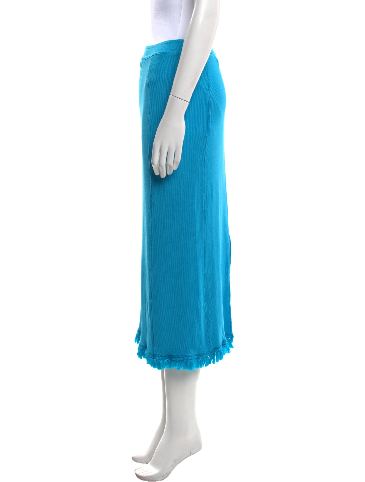 Acne Studios Fringe Trim Accent Midi Length Skirt