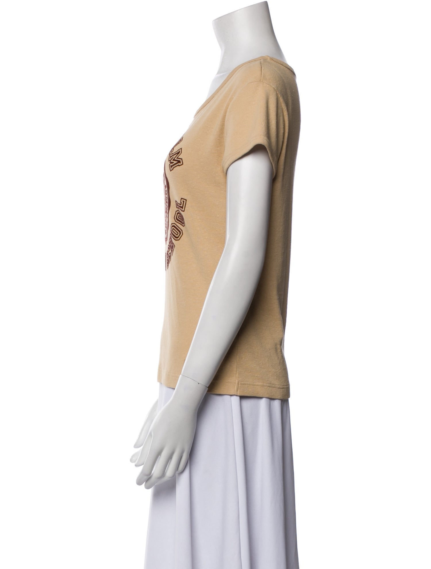 Acne Studios Graphic Print Scoop Neck T-Shirt