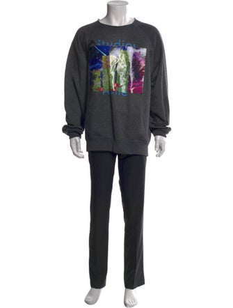 Acne Studios Graphic Print Crew Neck Sweatshirt
