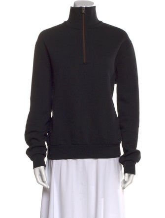 Acne Studios Mock Neck Long Sleeve Sweatshirt